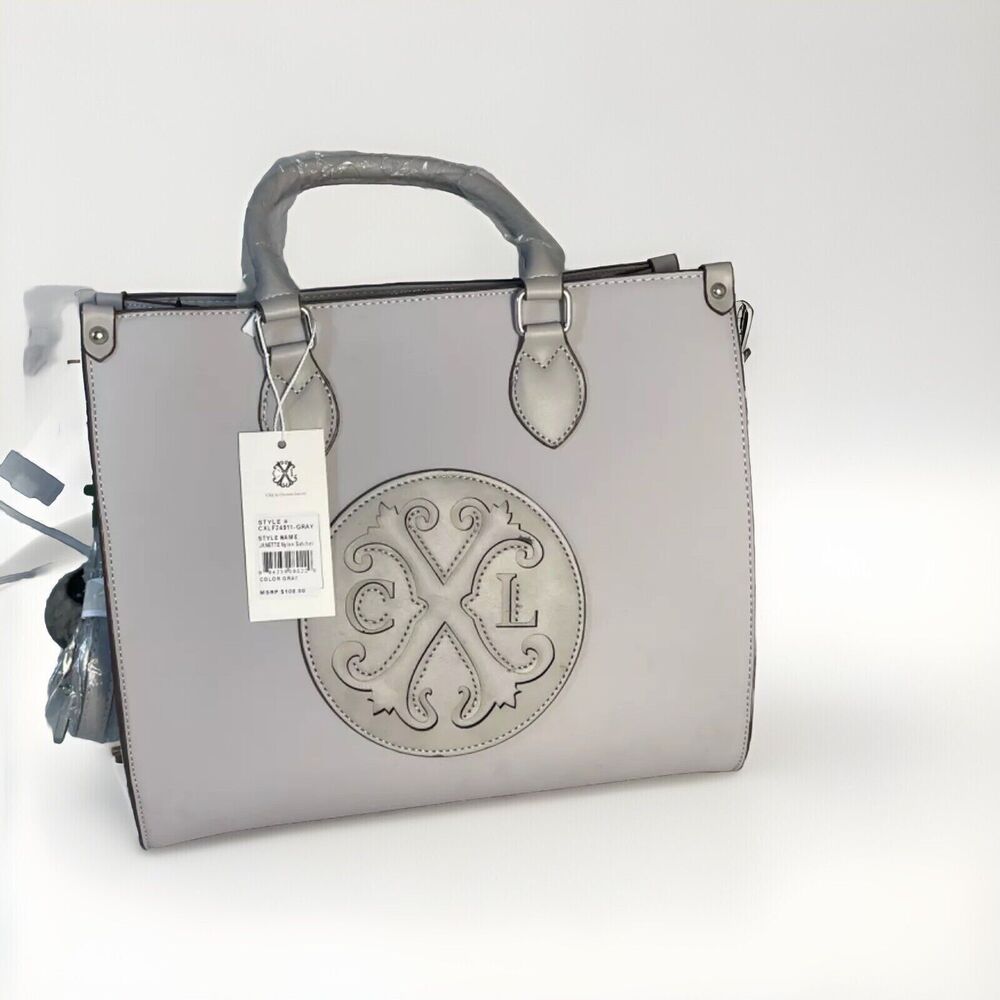 Christian Lacroix Janette Nylon Gray satchel